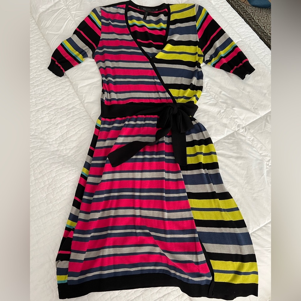 BCBGMaxAzria Multicolor Striped Dress